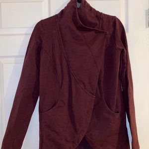 Lululemon maroon cardigan
